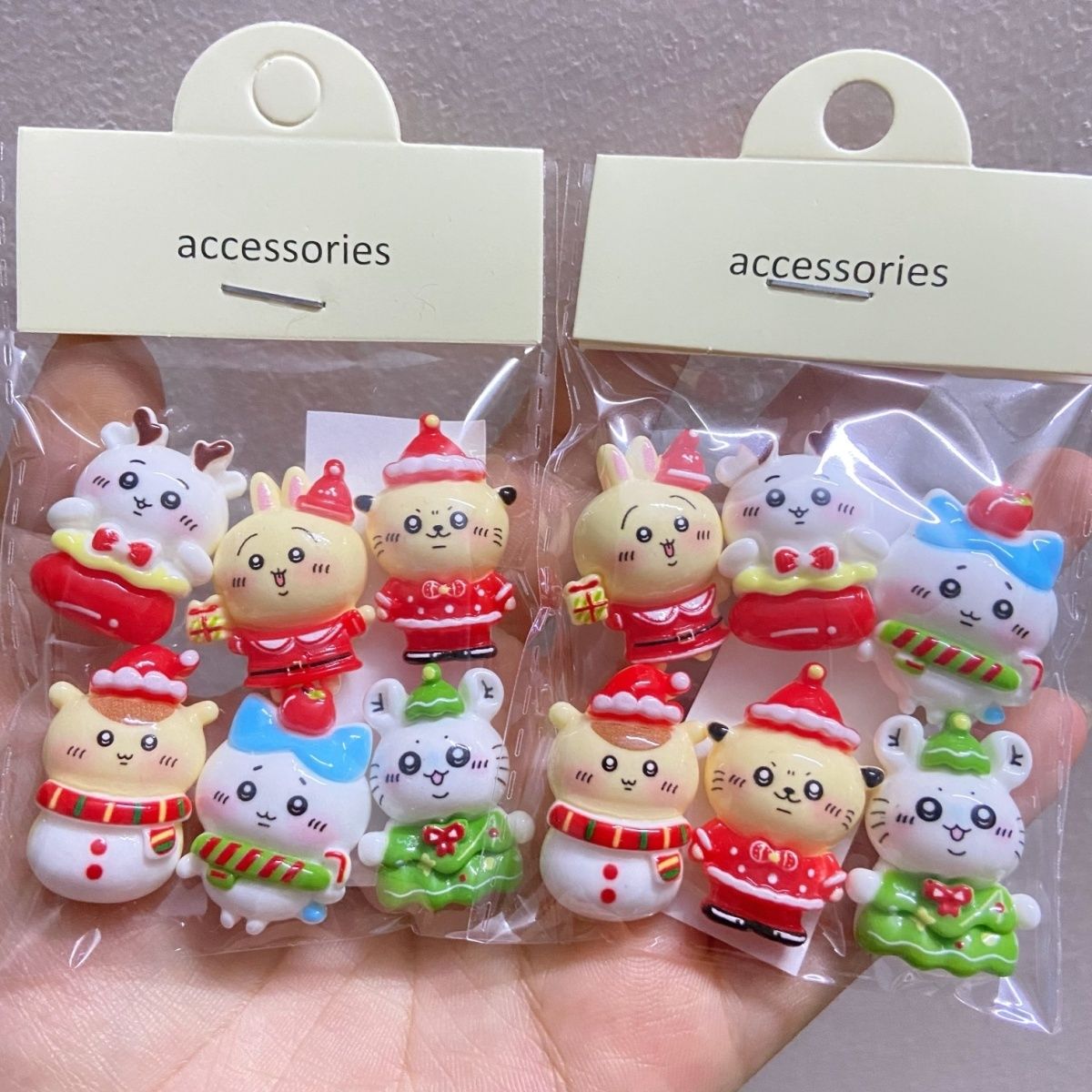 Resin Crafts - Adesivi Rimovibili in Resina Chiikawa a