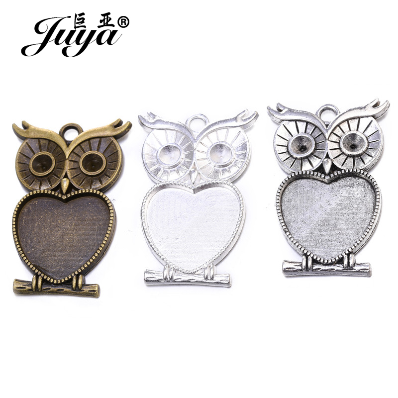 Bezels Set Pendant - 5 pz/lotto 25 millimetri a Forma