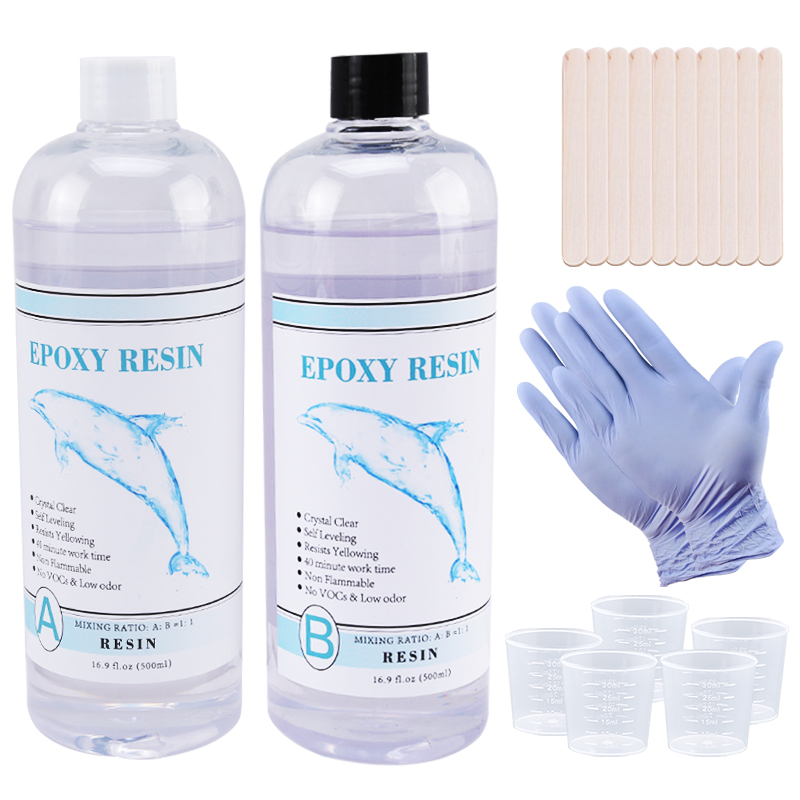 Epoxy Uv Resin Kit - Resina epossidica trasparente 1:1 Resina artistica