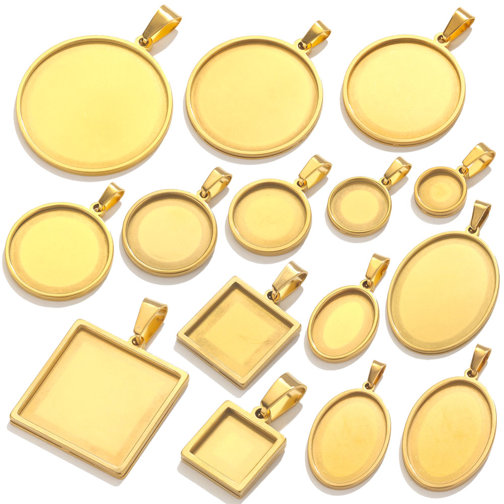 5 pezzi in acciaio inossidabil - Bezels Set Pendant recensione e prezzo