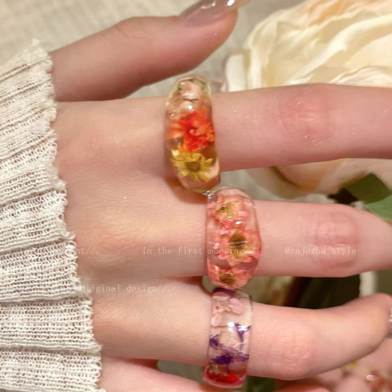 Anello in Resina Acrilica con  - Dried Flower Bulk recensione e prezzo