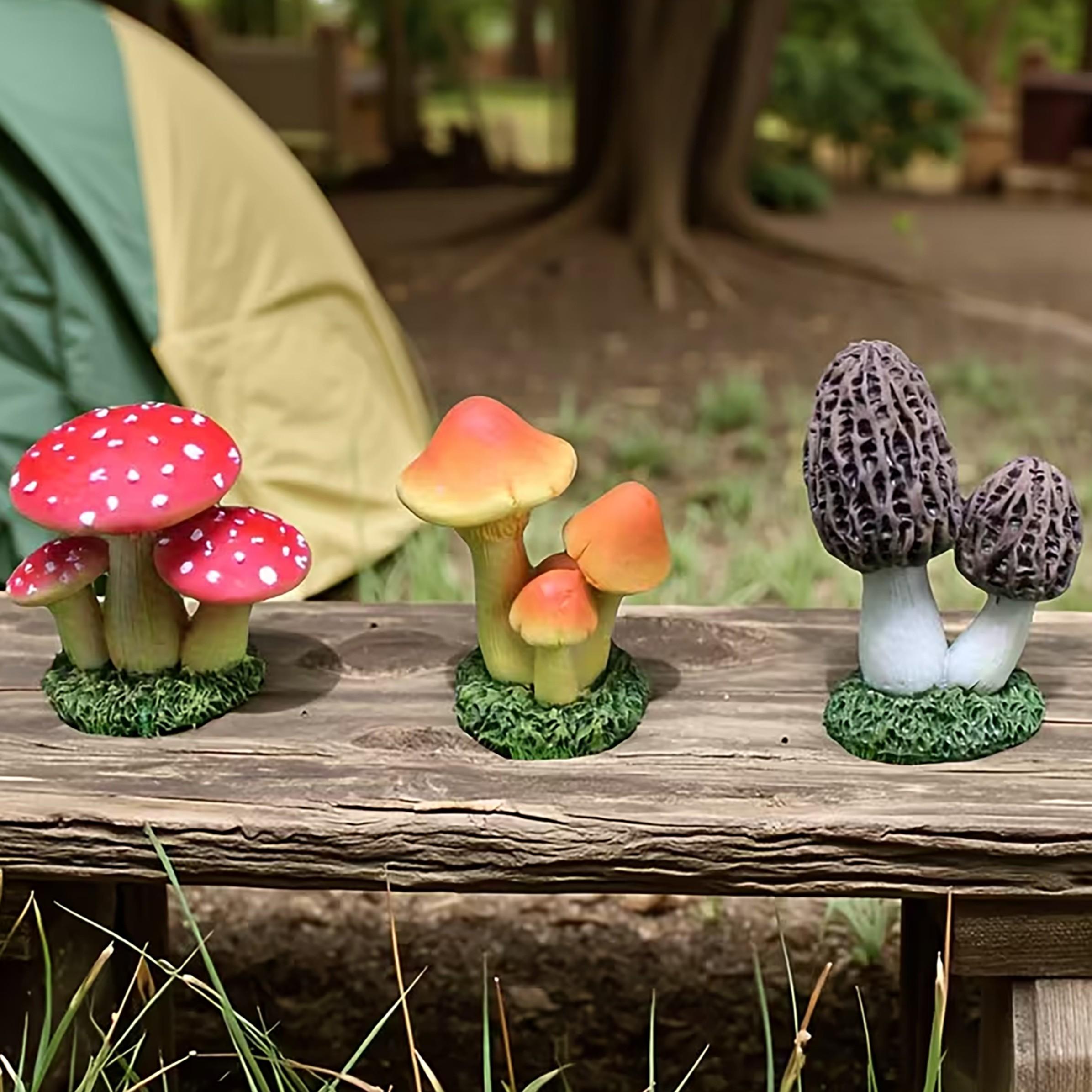 Set di 3 Pezzi di Funghi Artif - Terrarium Moss Art recensione e prezzo