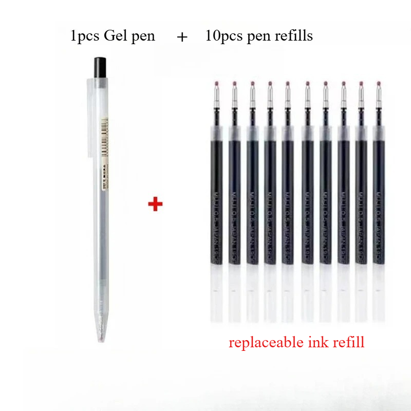 10 ricariche per penna a press - Muji Stationery Gel Pen recensione e prezzo