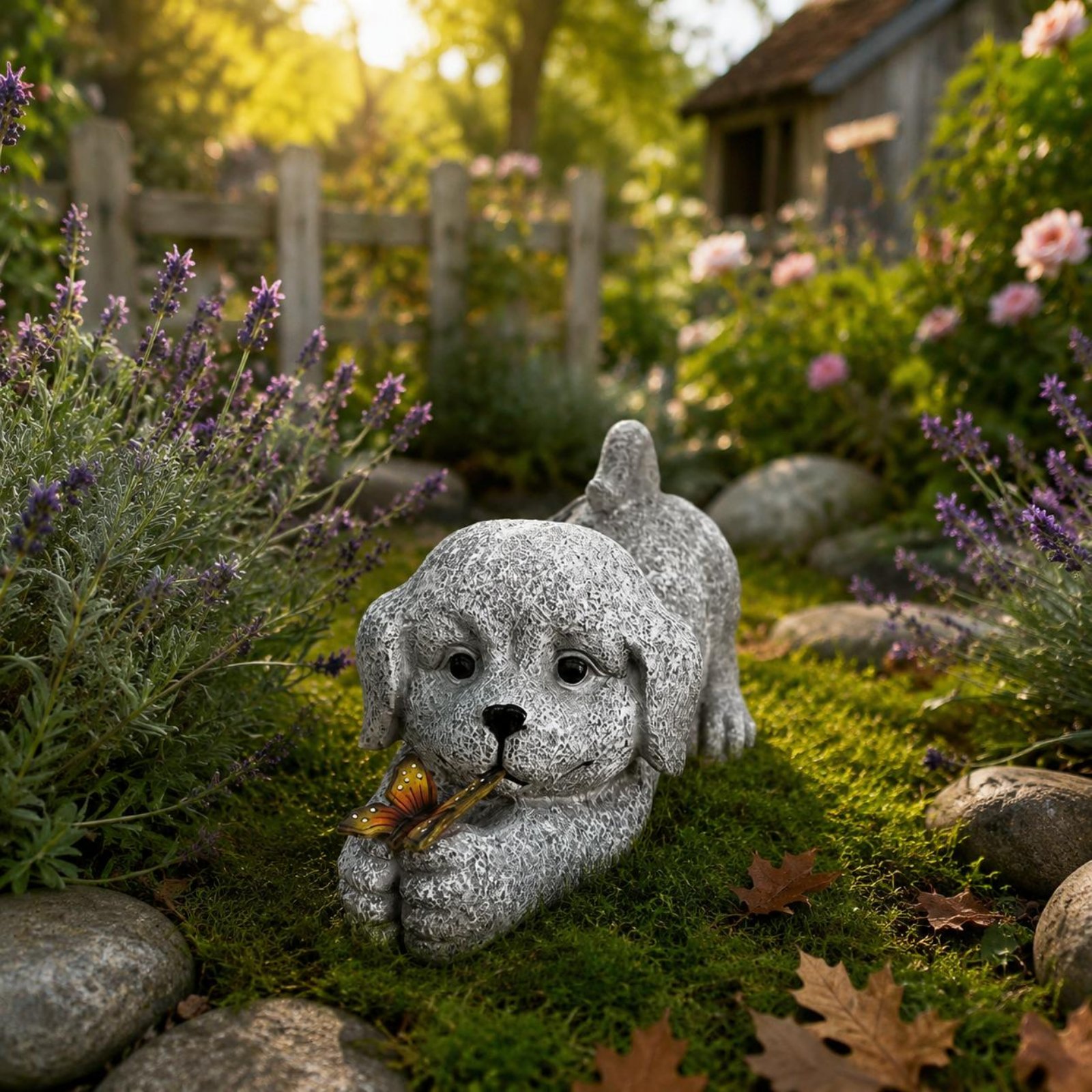 Statua di cane solare in resin - Resin Crafts recensione e prezzo