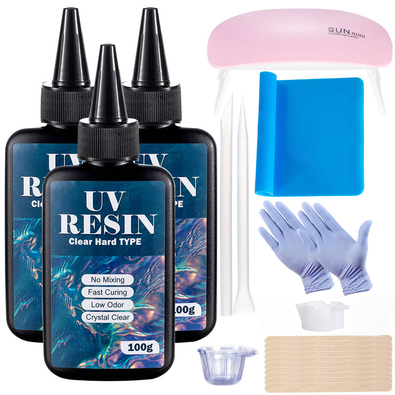 100g/250g Trasparente Resina U - Epoxy Uv Resin Kit recensione e prezzo