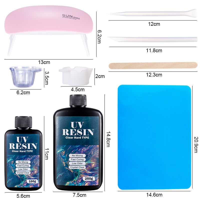 100g/250g Trasparente Resina U - Epoxy Uv Resin Kit recensione e prezzo